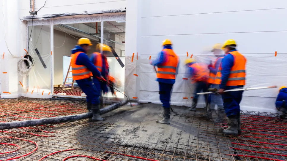 postavljanje estriha na armiranoj mreži