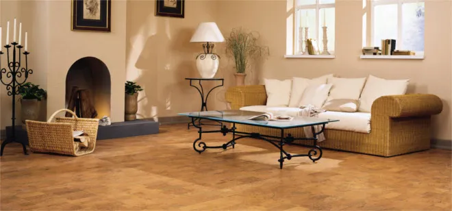 Pluto podna obloga na podu dnevne sobe.