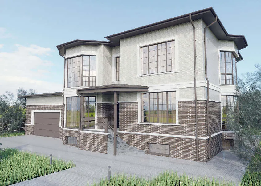 neutralna boja fasade na kući